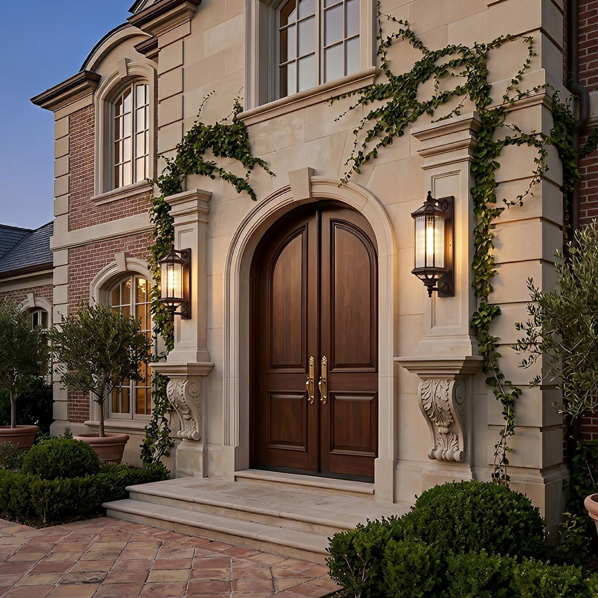 Tall Column Wall Lantern, Dark Bronze Aluminum Porch Light 8