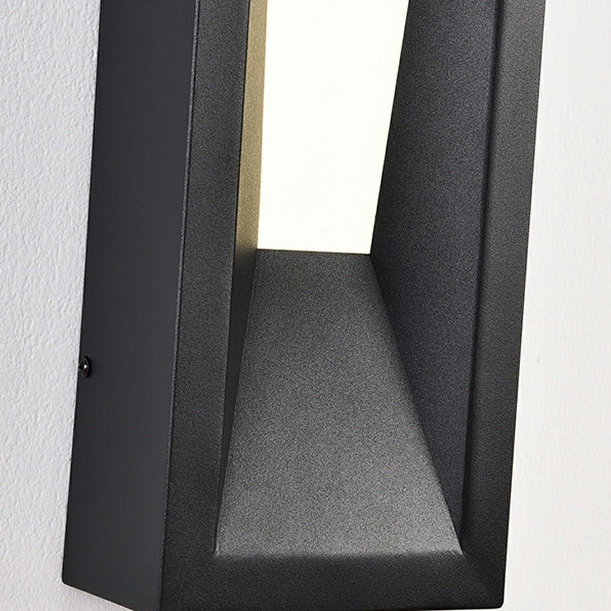 Tapered Slot Wall Light, Black Iron Outdoor Wall Sconce 10