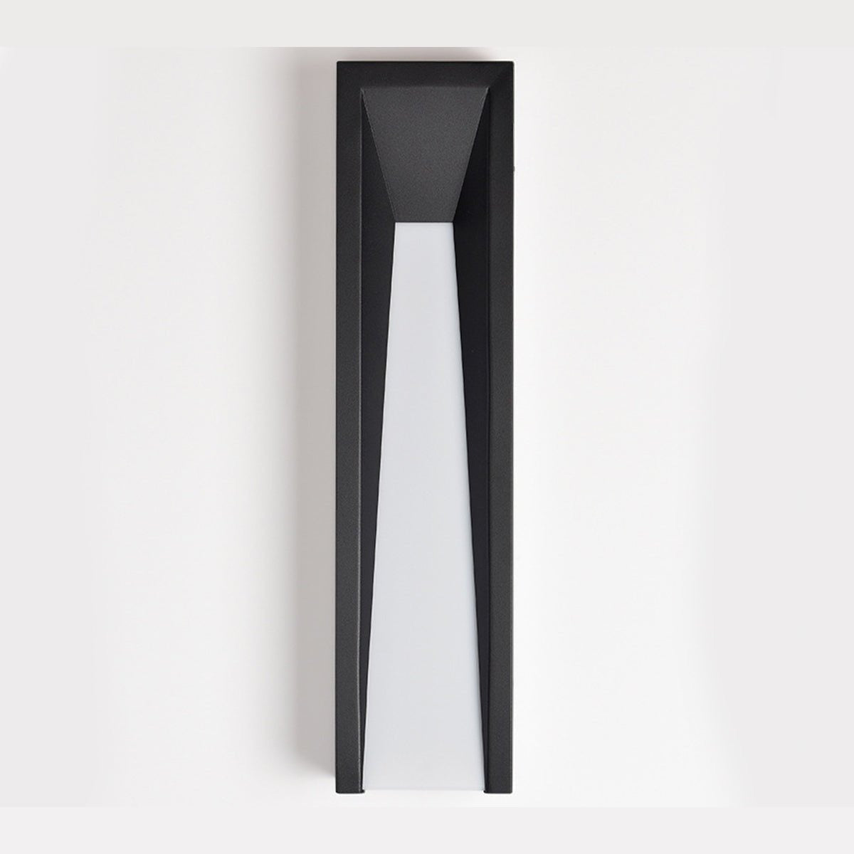 Tapered Slot Wall Light, Black Iron Outdoor Wall Sconce 12