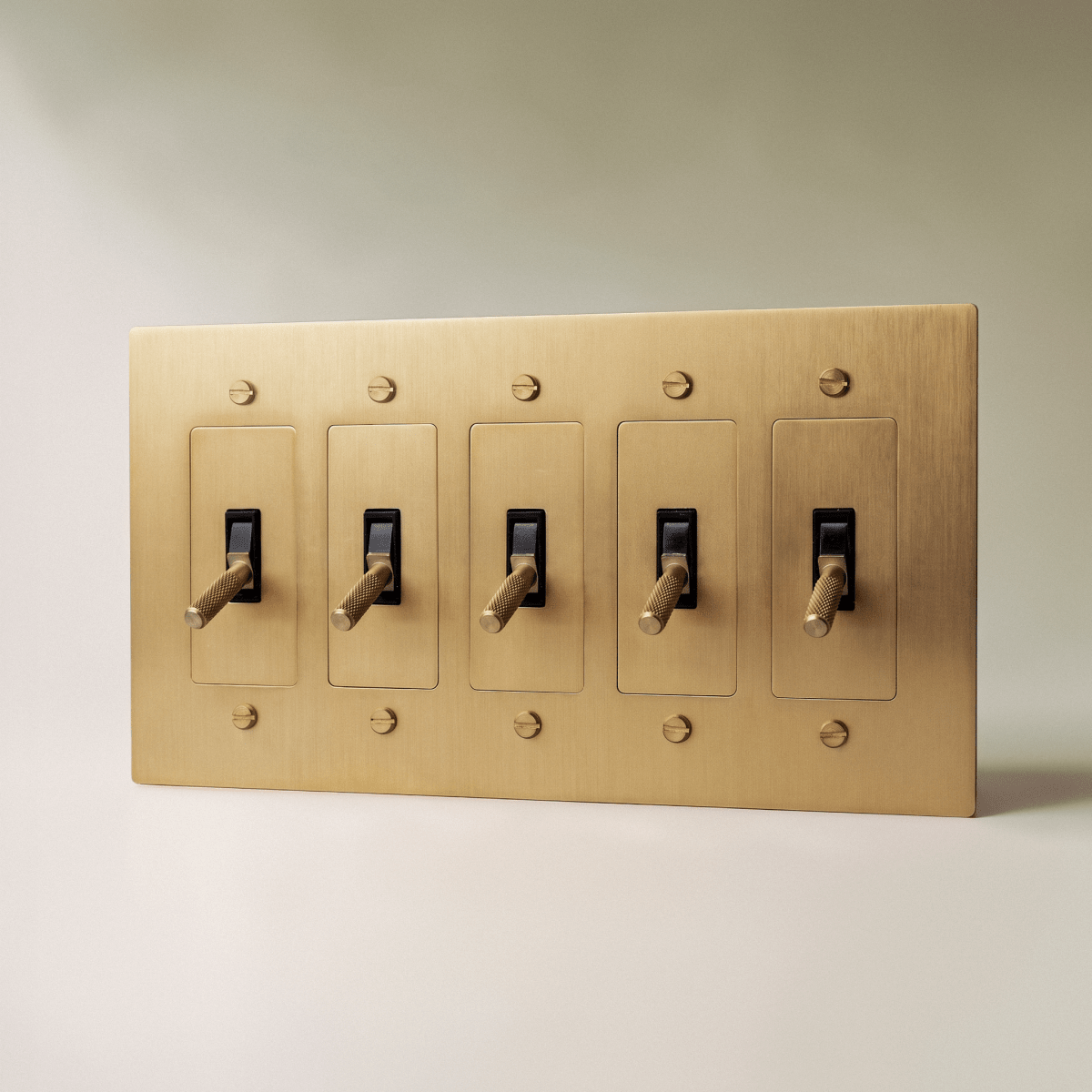 Brass 4 Way Toggle Light Switch