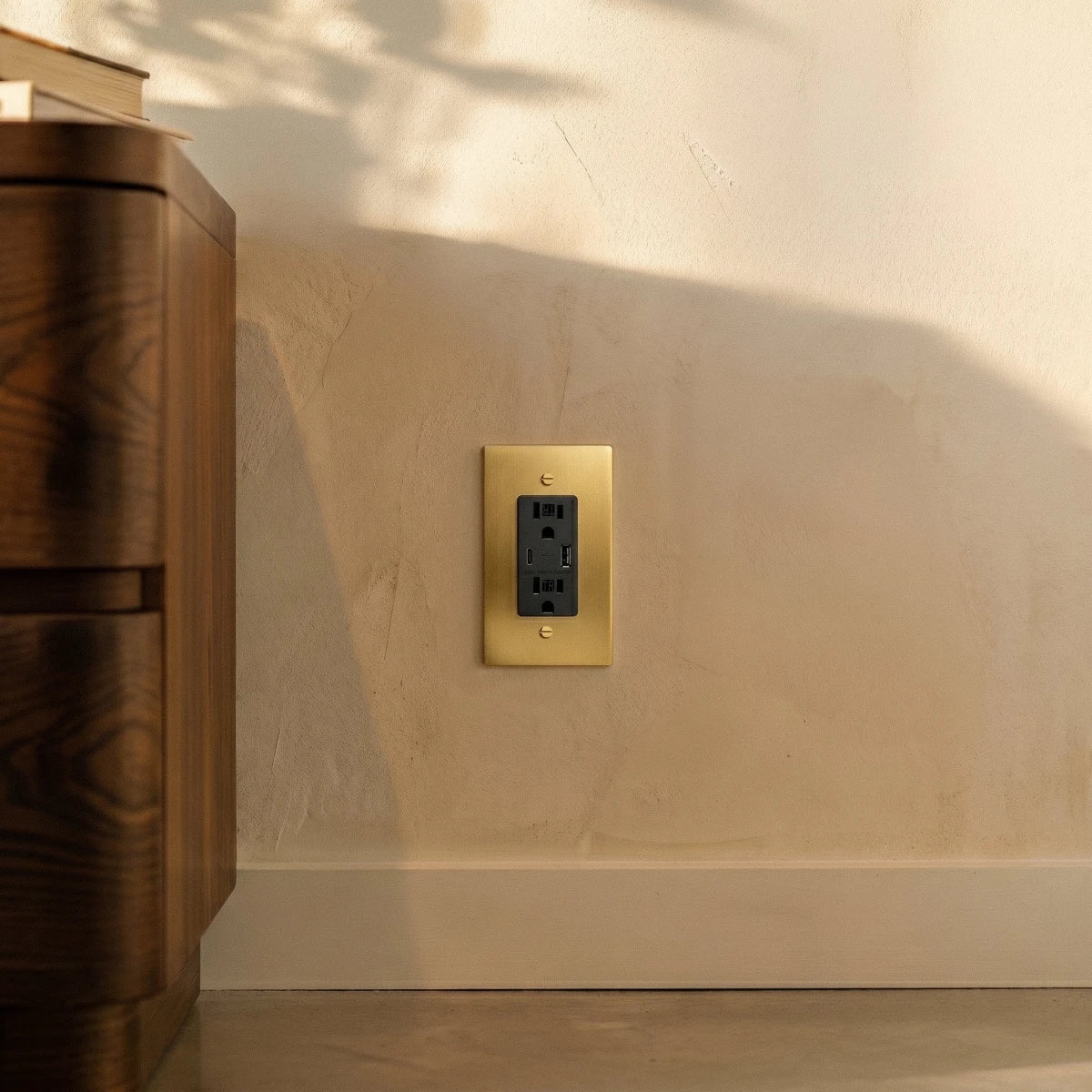 Brass Wall Outlet