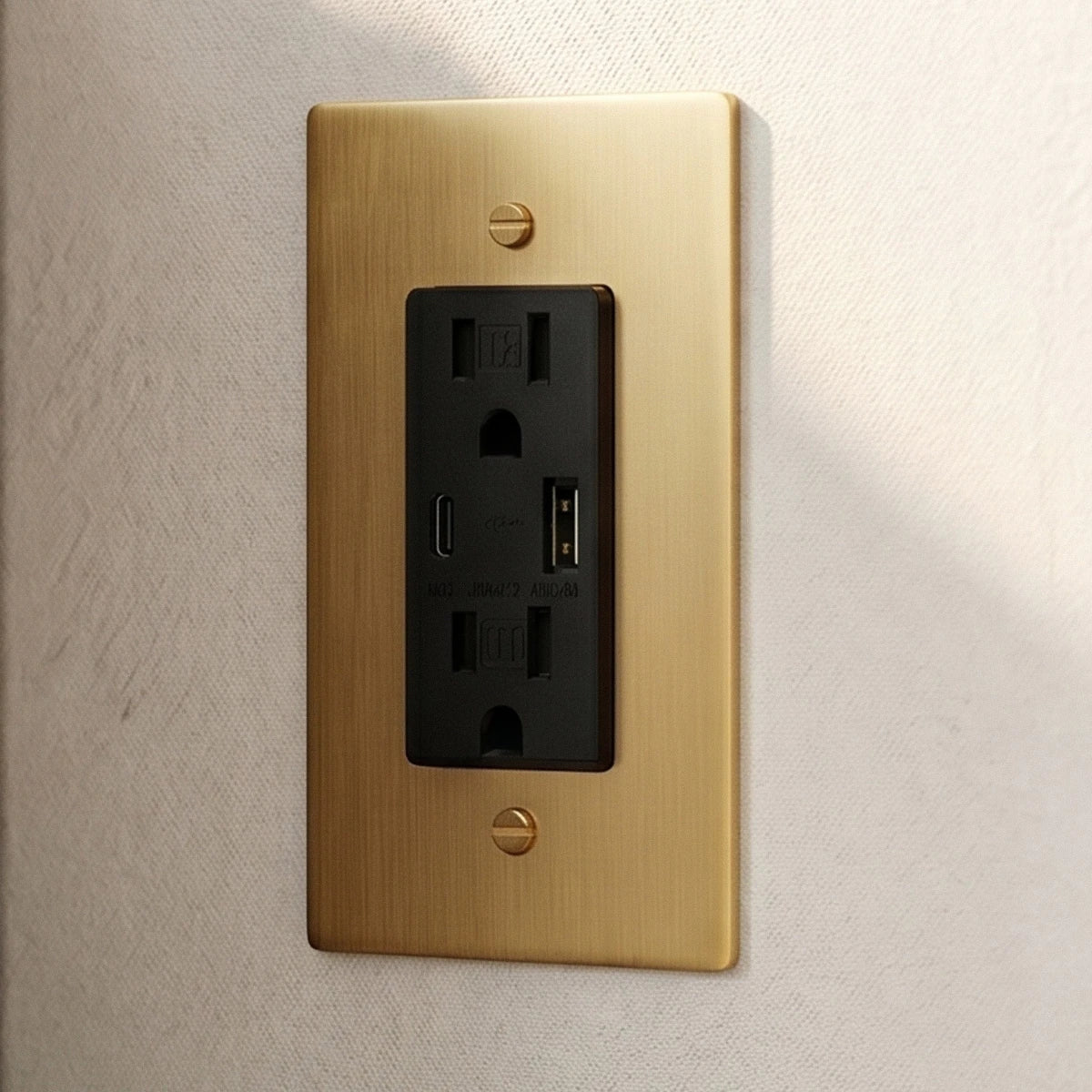 Brass Wall Outlet