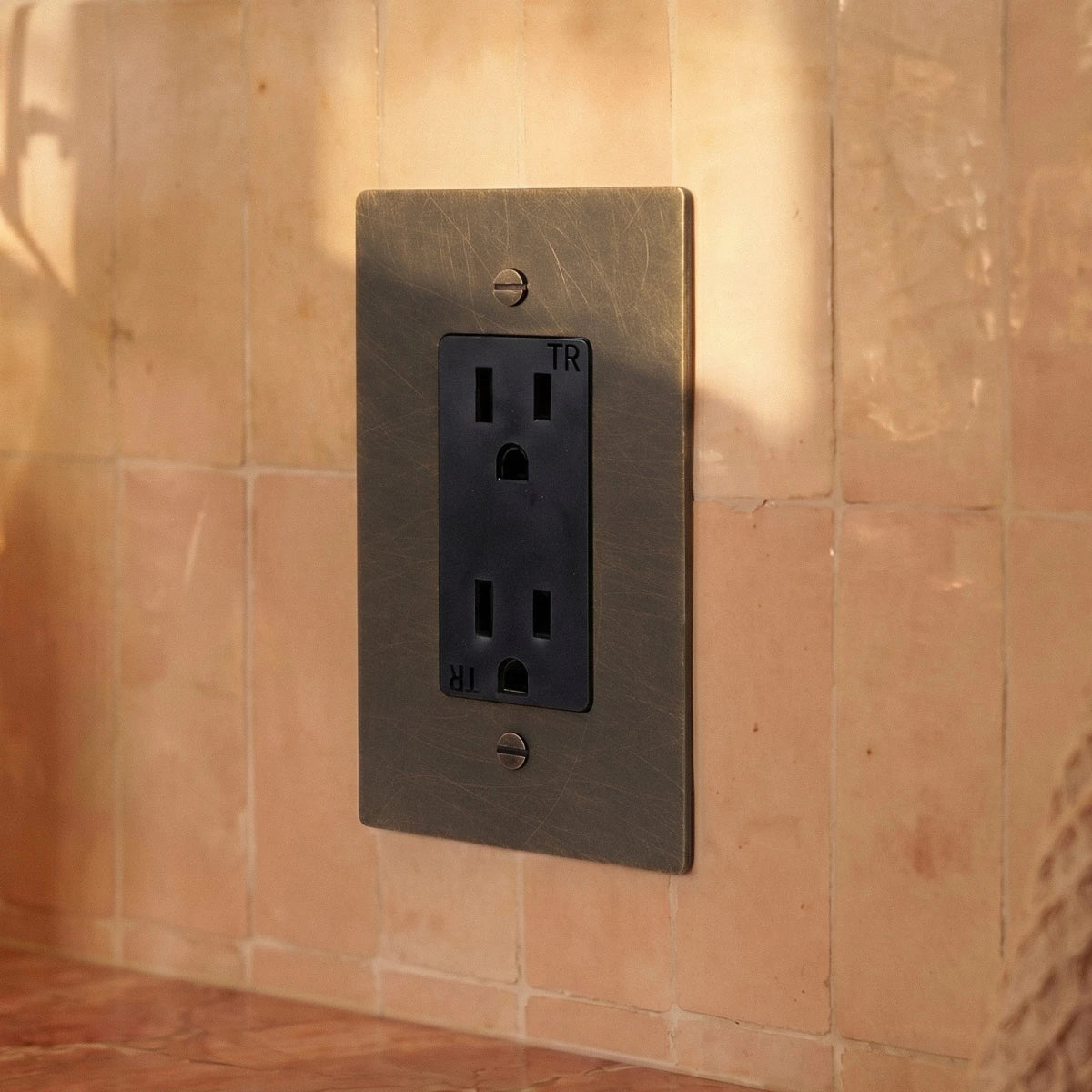 Brass Wall Outlet