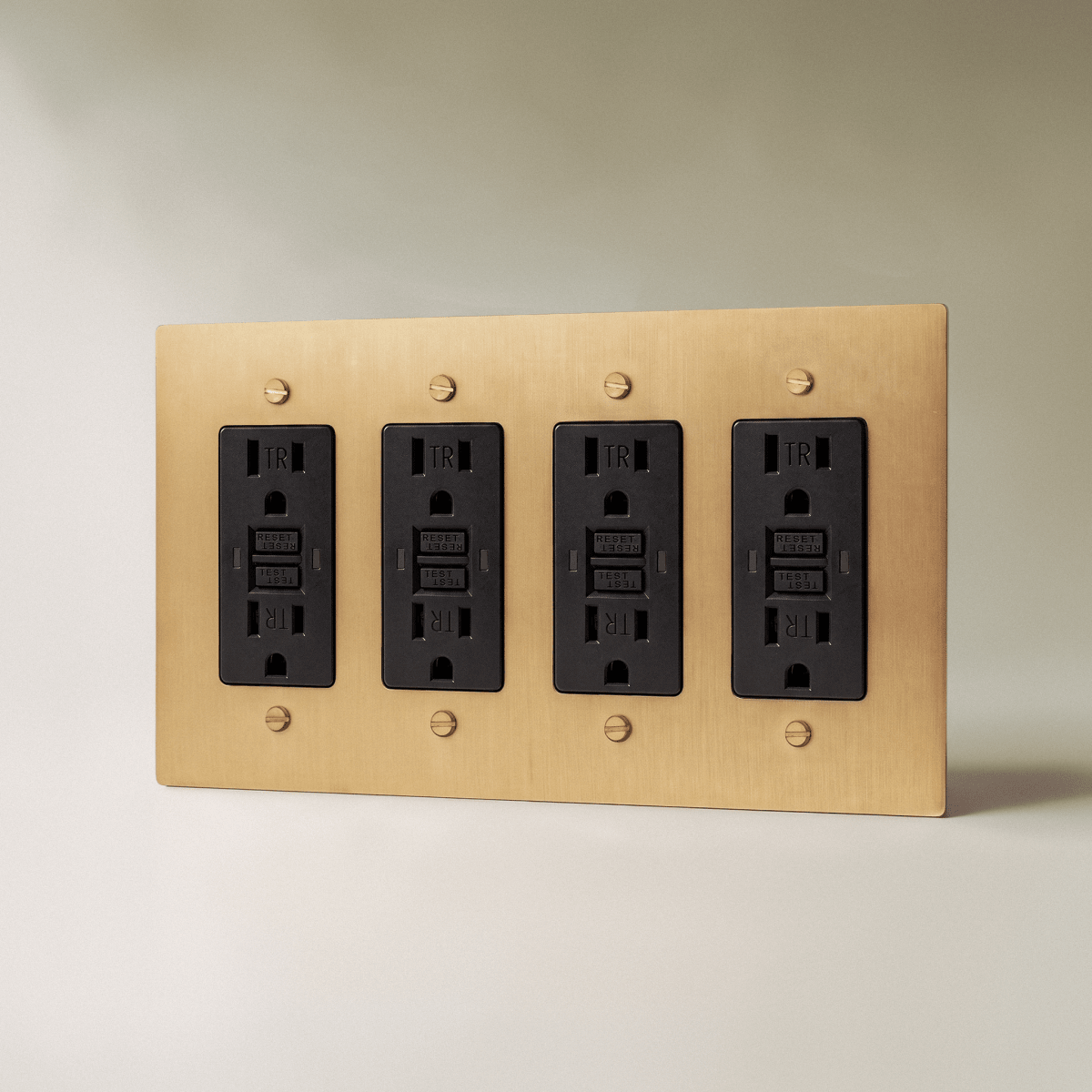 Brass Wall Outlet