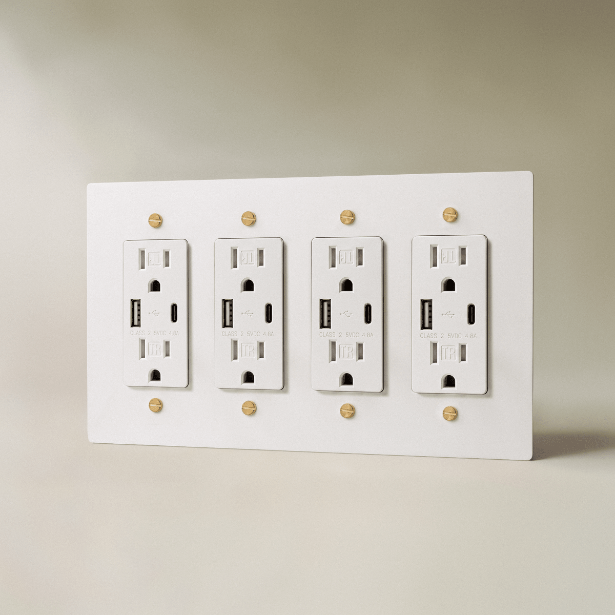 Brass Wall Outlet