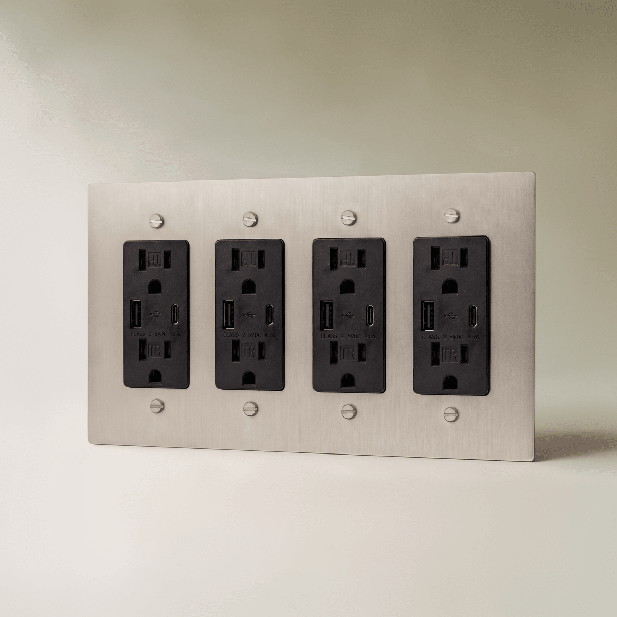 Brass Wall Outlet