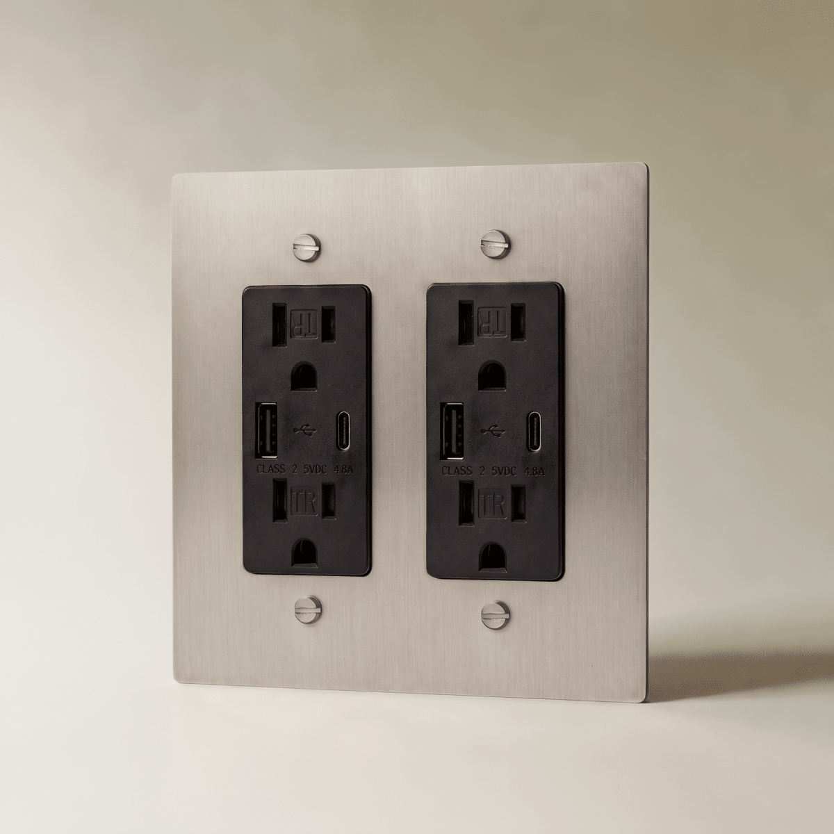 Brass Wall Outlet