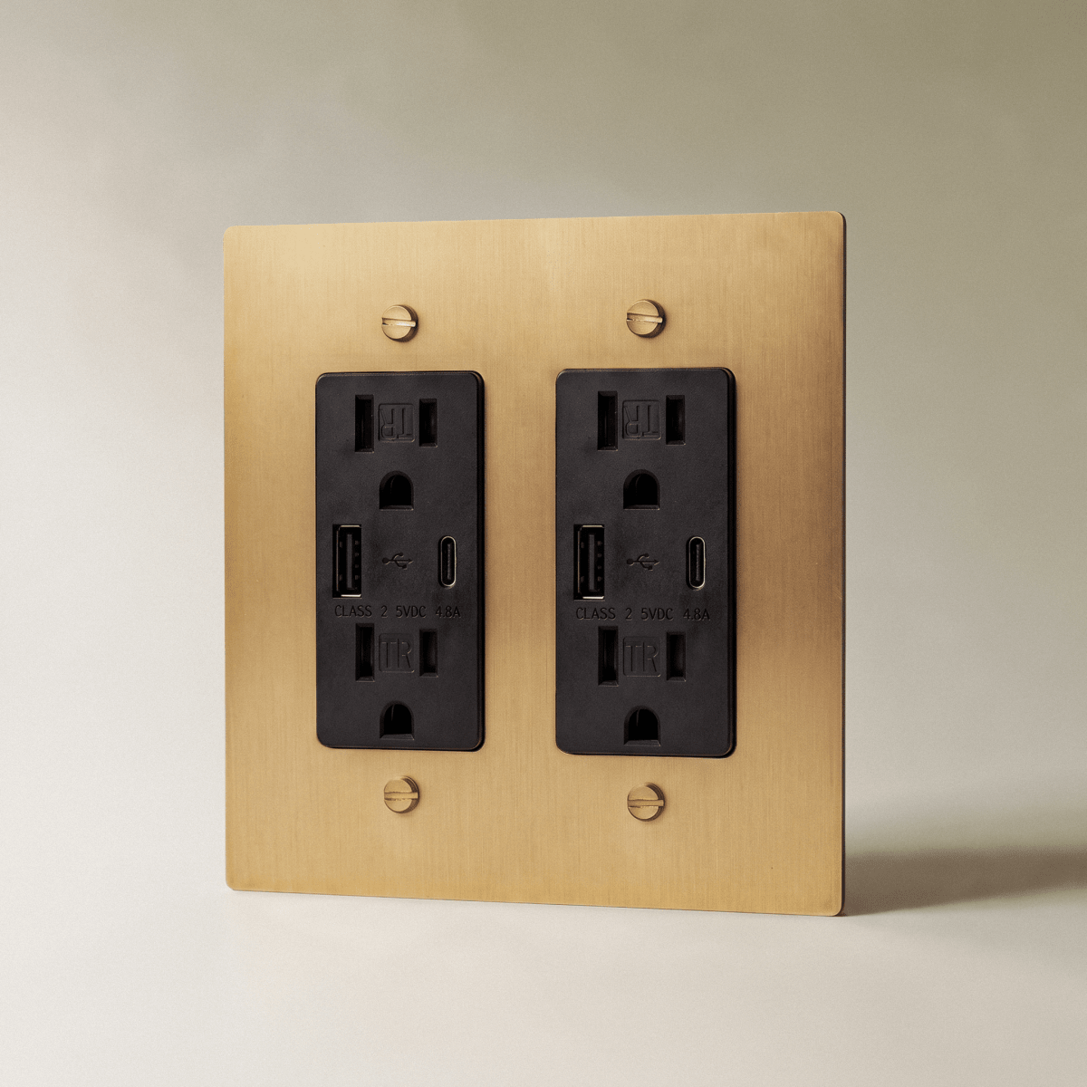 Brass Wall Outlet
