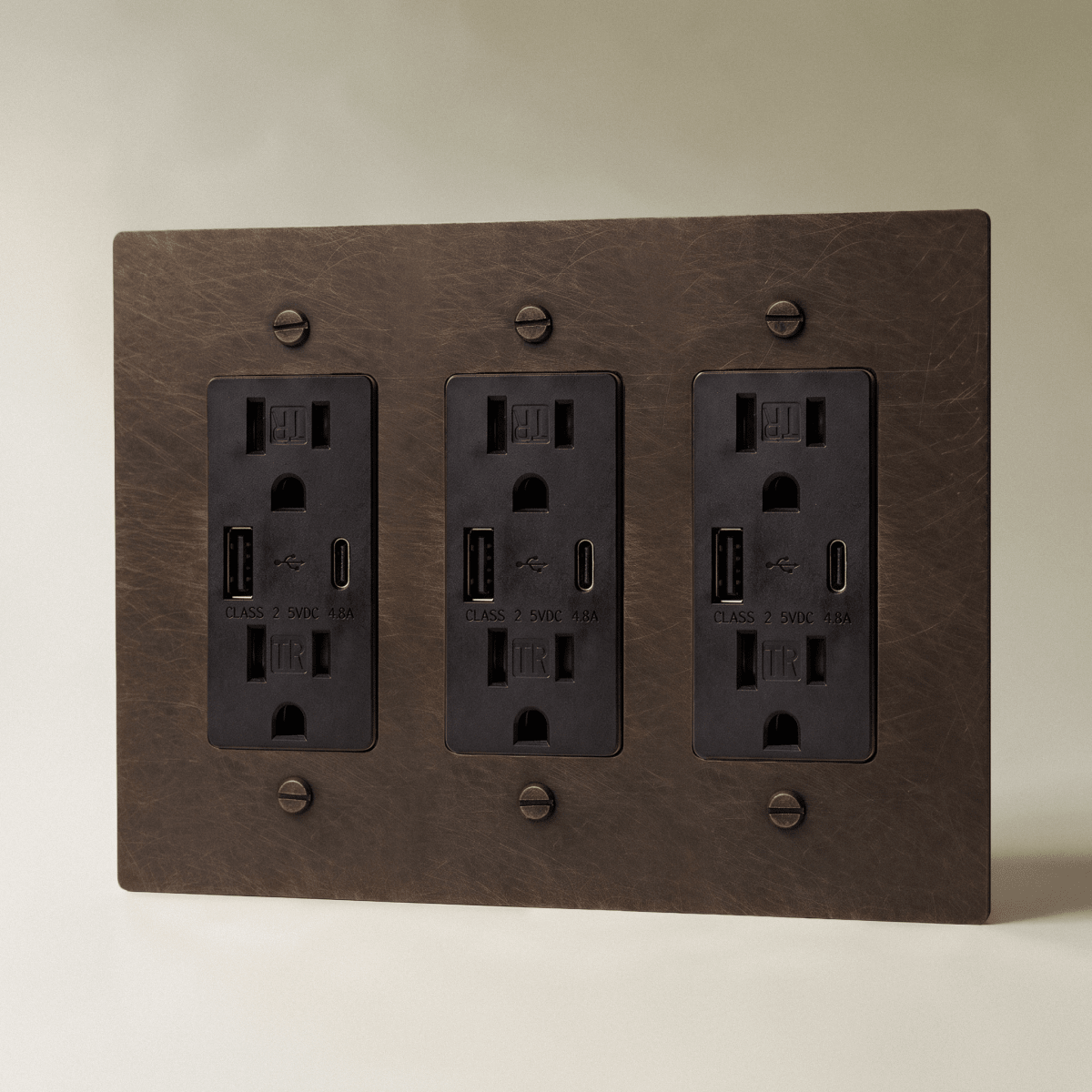 Brass Wall Outlet