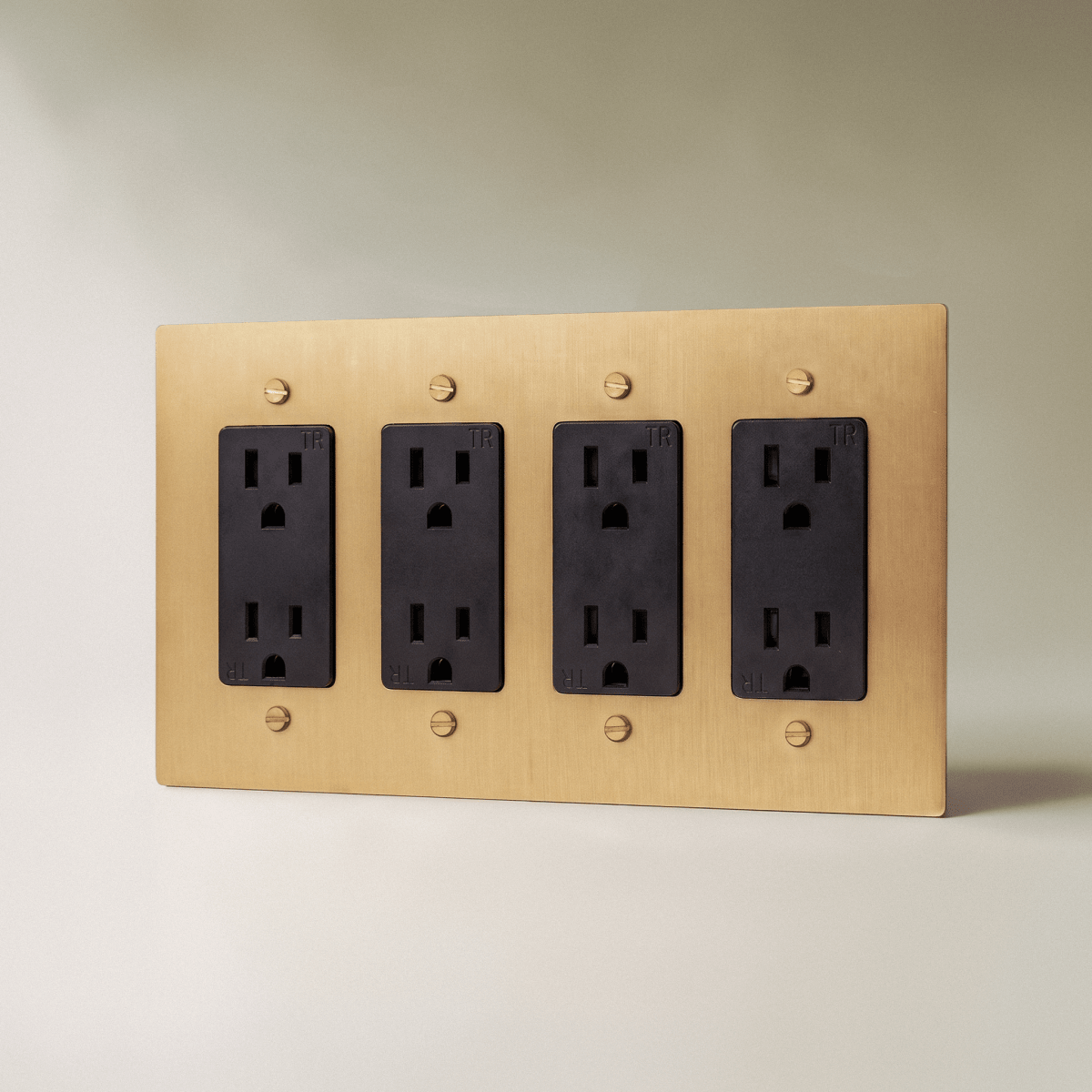 Brass Wall Outlet