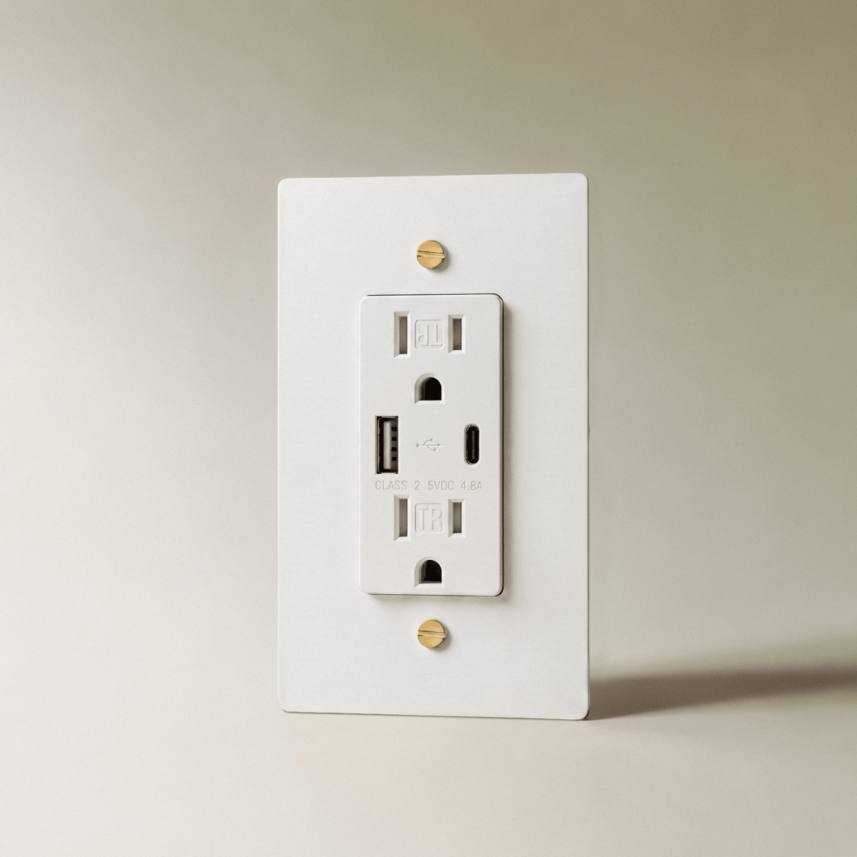 Brass Wall Outlet