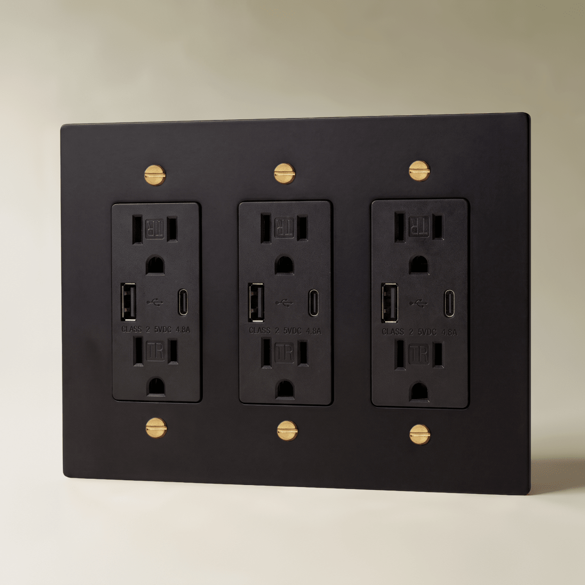 Brass Wall Outlet
