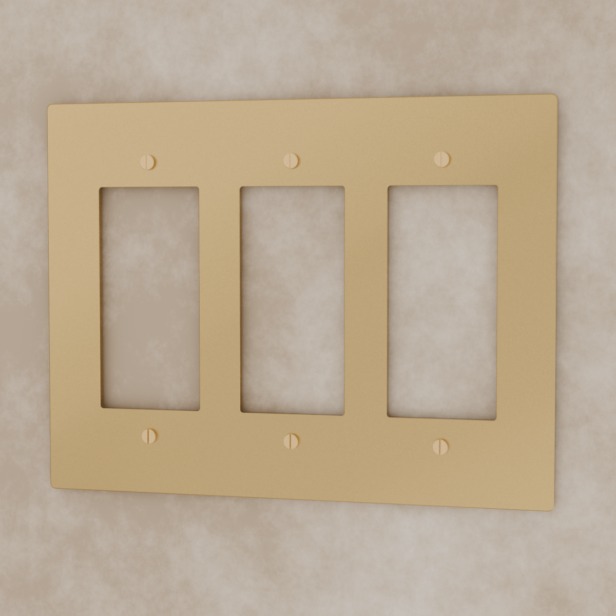 Polished Brass Wall Plate for Custom Modules
