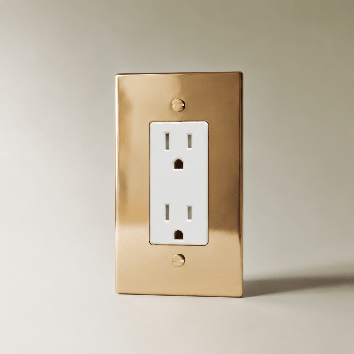 Polished Brass Wall Outlet