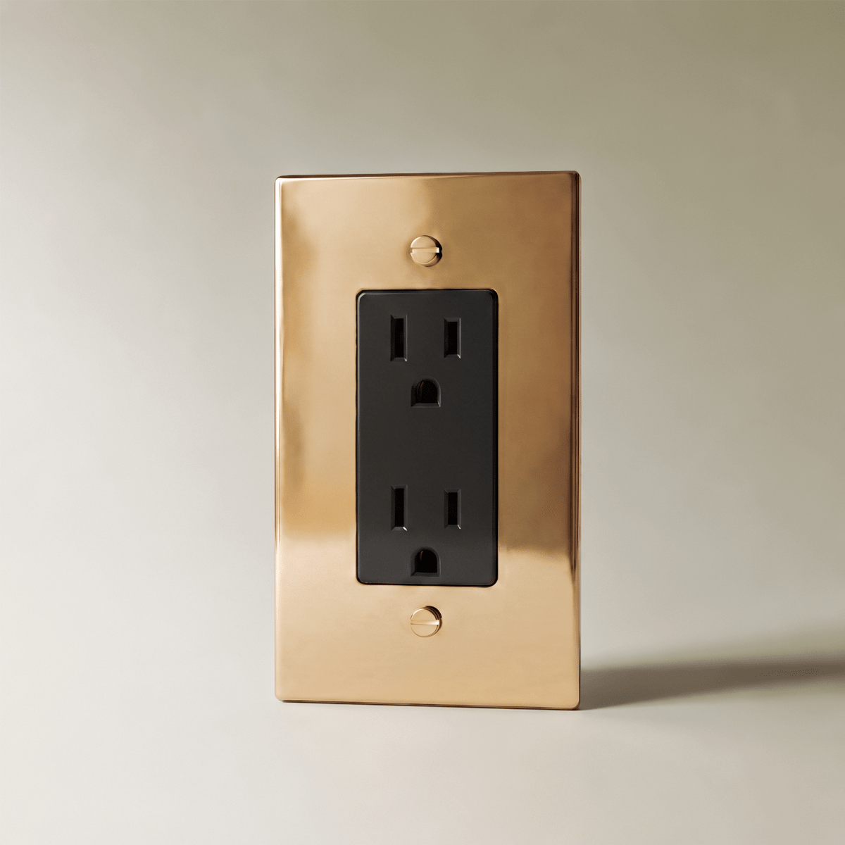 Polished Brass Wall Outlet