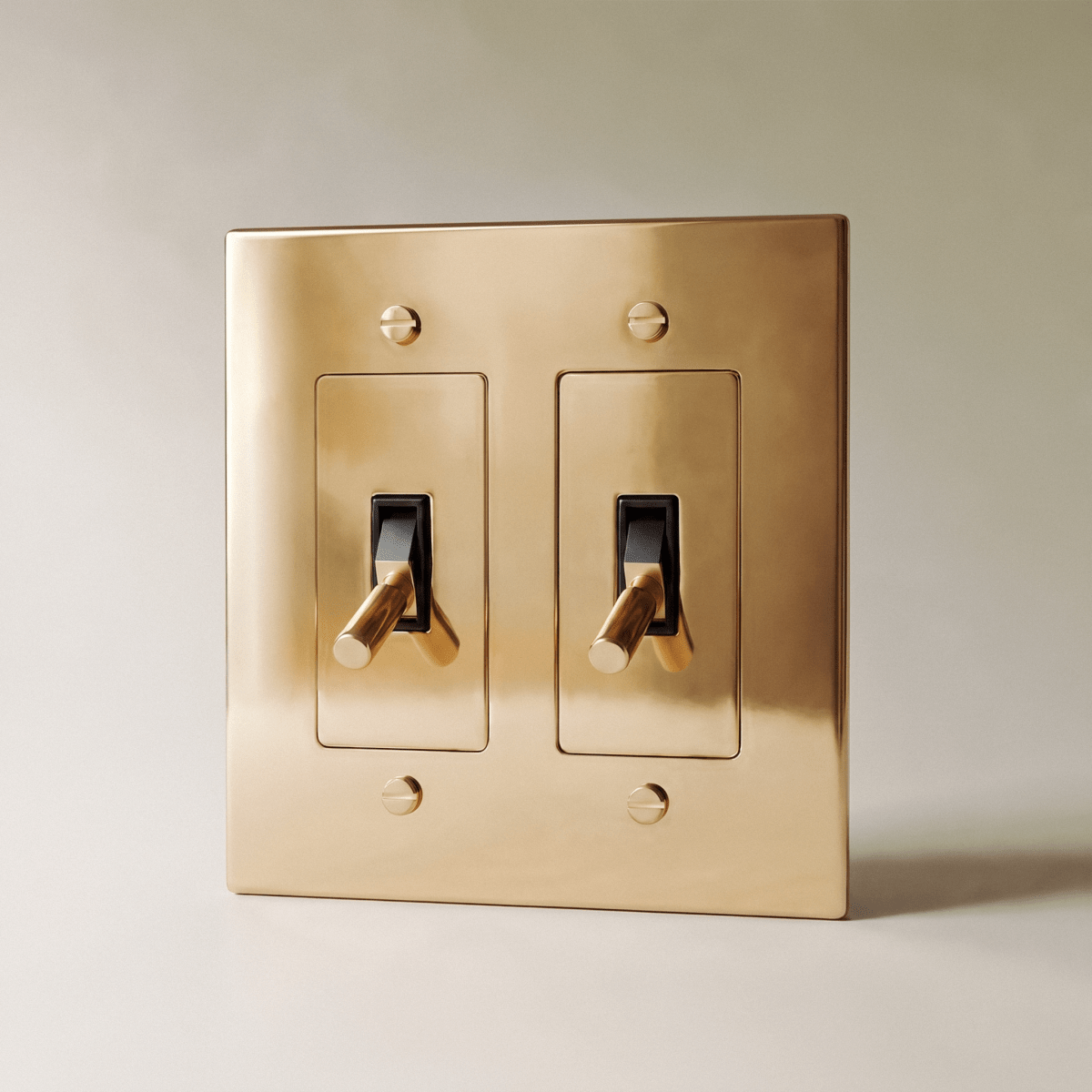 Polished Brass Toggle Light Switch
