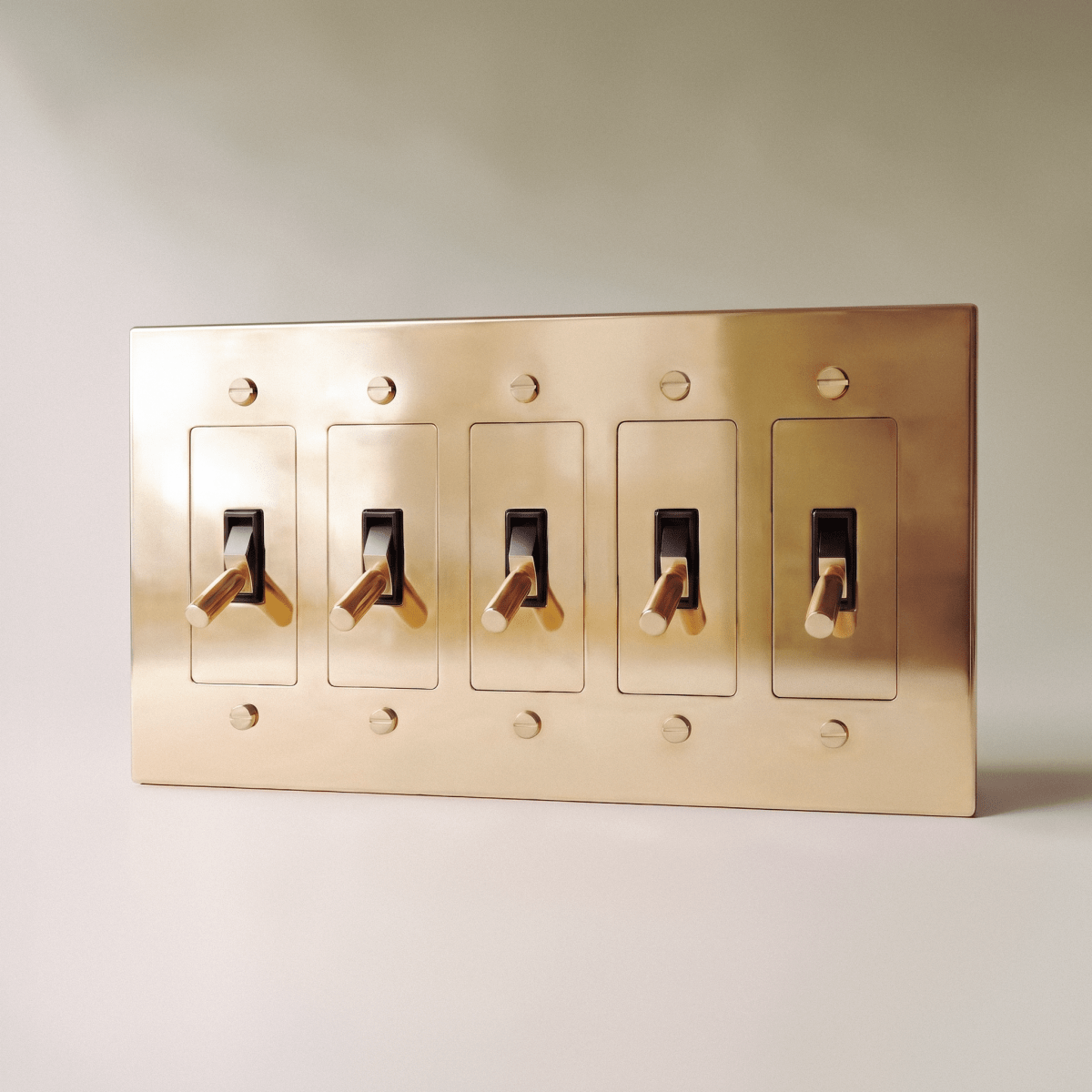 Polished Brass Toggle Light Switch
