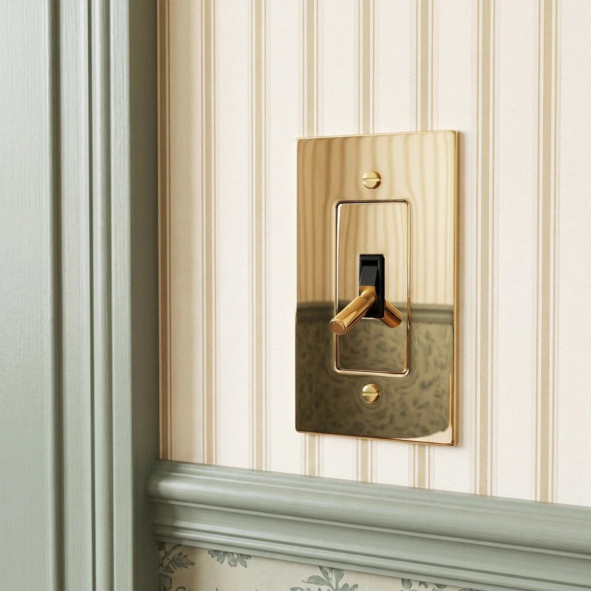 Polished Brass Toggle Light Switch