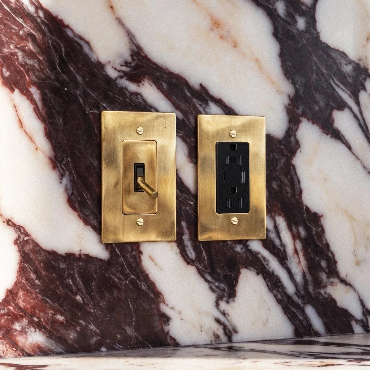 Unlacquered Brass Toggle Light Switch