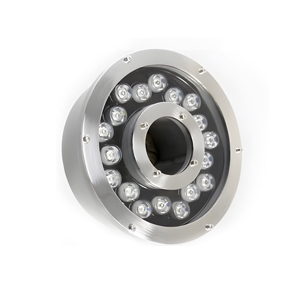 Ring Fountain Underwater Light, Stainless Steel Pond Light 18