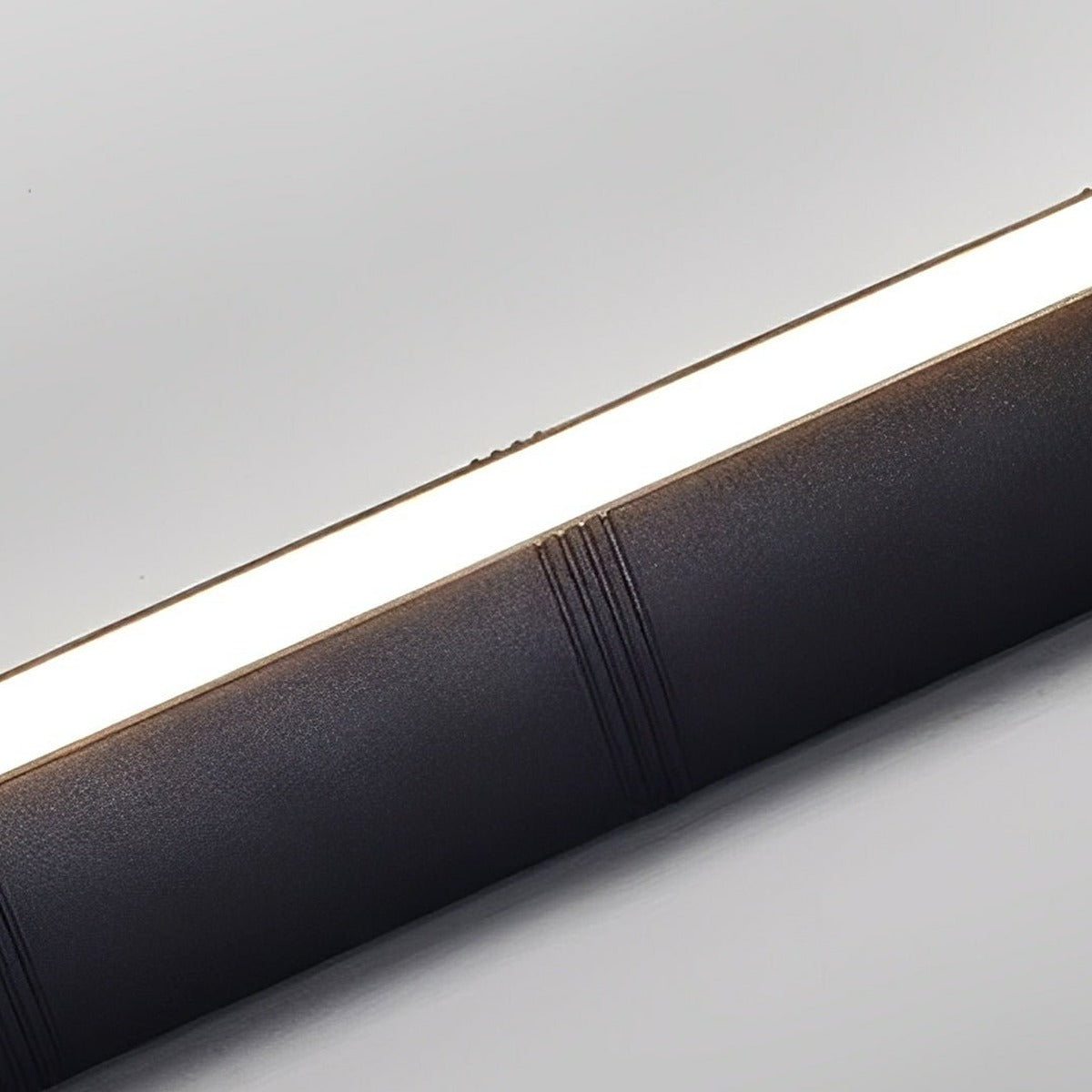 Tri Glow Column Wall Light, Black Aluminum Outdoor Sconce 7