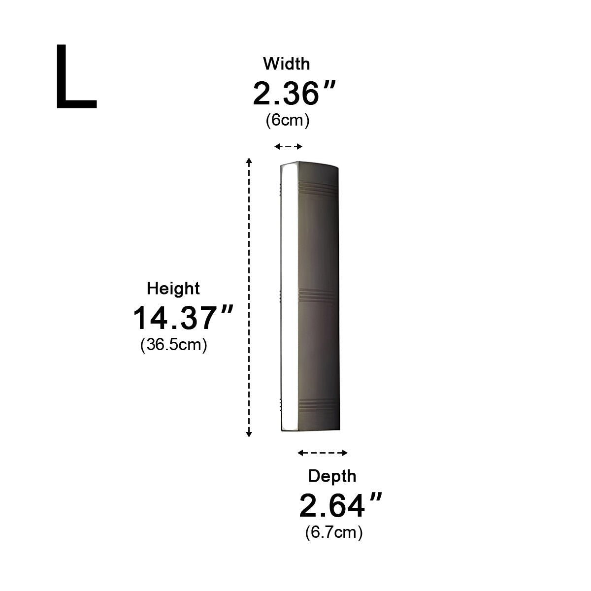Tri Glow Column Wall Light, Black Aluminum Outdoor Sconce 9