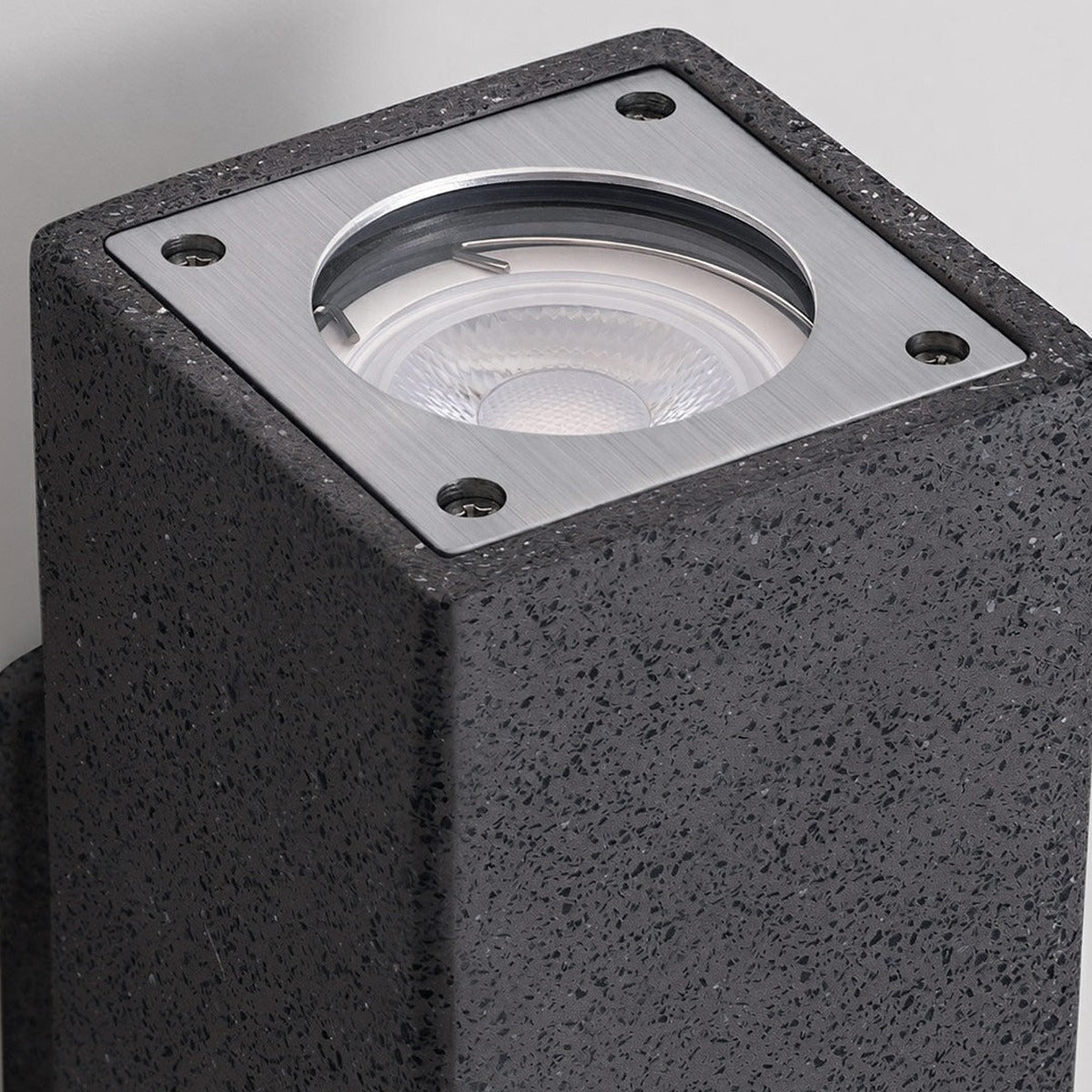 Twin Beam Block Wall Light, Concrete Up and Down Outdoor Sconce 13