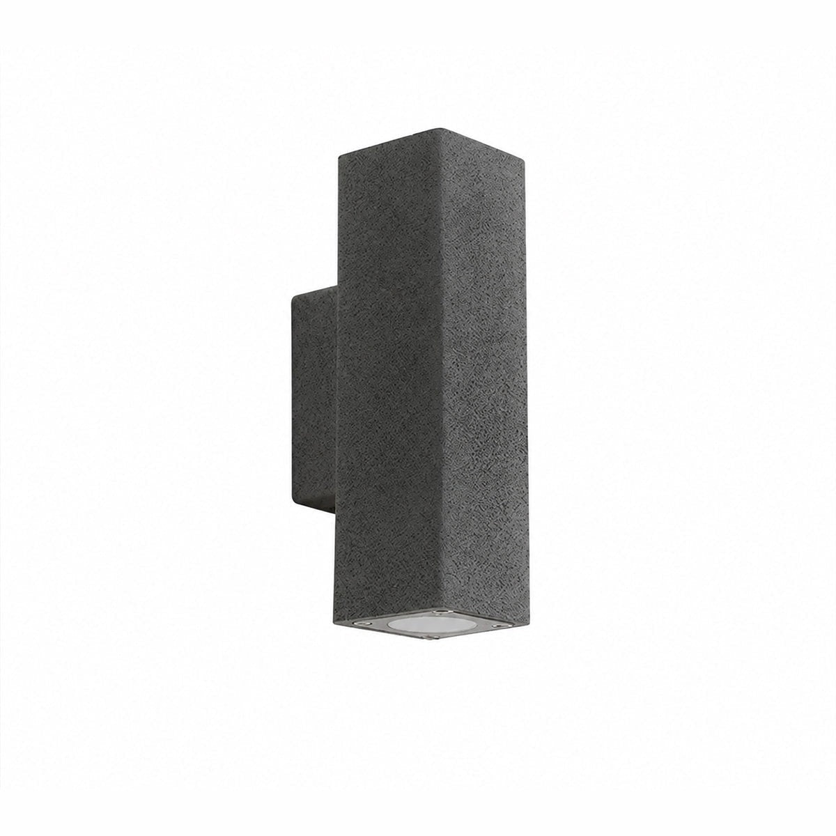 Twin Beam Block Wall Light, Concrete Up and Down Outdoor Sconce 14
