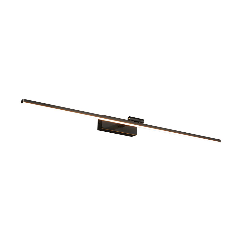 Rotating Arm Vanity Light, Copper and Acrylic Bar Light