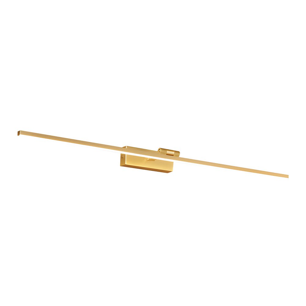Rotating Arm Vanity Light, Copper and Acrylic Bar Light