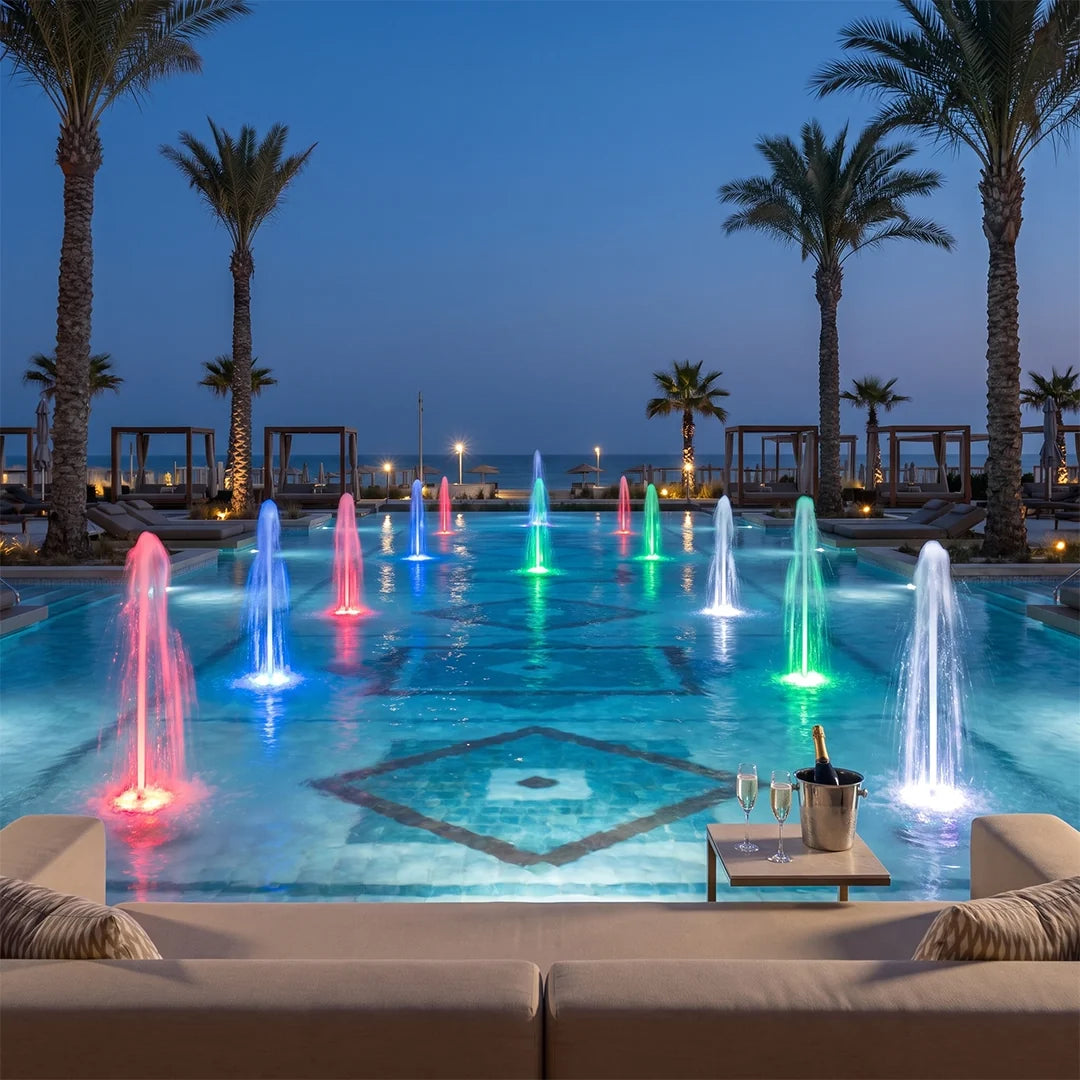 Ring Fountain Underwater Light, Stainless Steel Pond Light