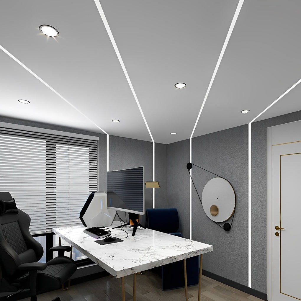 Concealed LED Strip Light, Waterproof Recessed Linear Line
