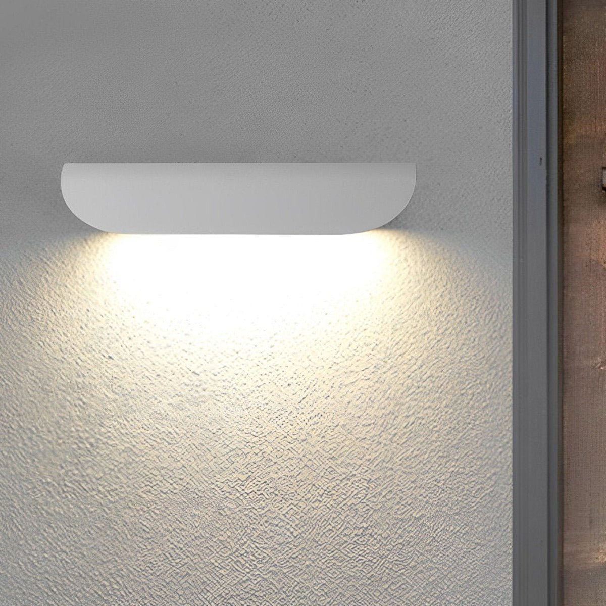 Wave Crest Wall Light, Iron Outdoor Downlight Sconce