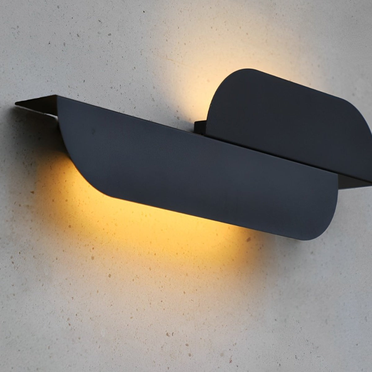 Wave Crest Wall Light, Iron Outdoor Downlight Sconce 6