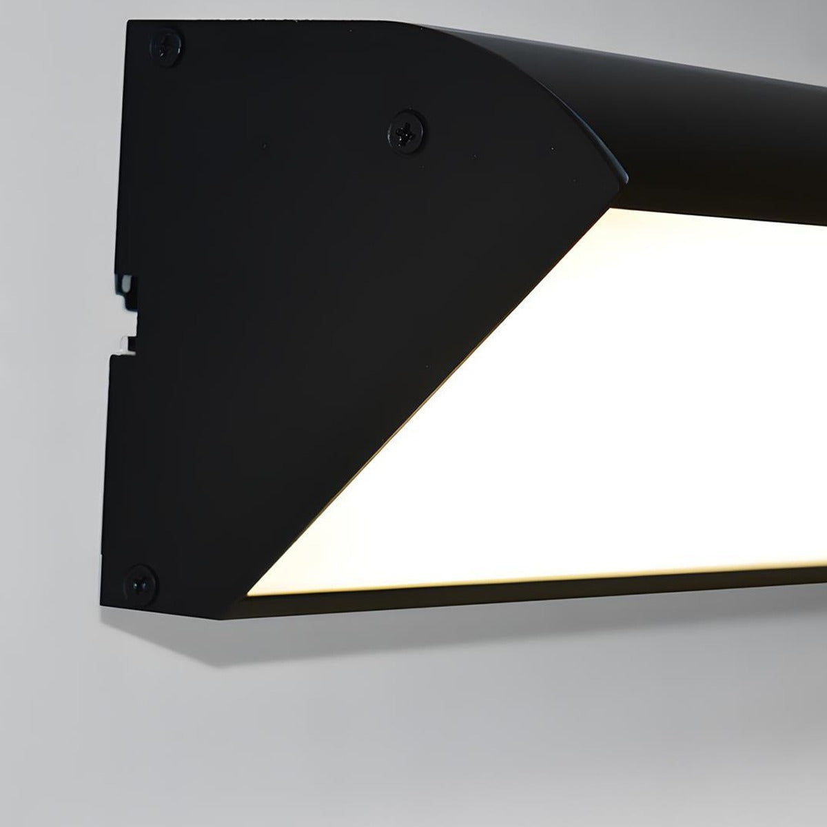Wedge Linear Wall Light, Black Aluminum Outdoor Wall Sconce 9