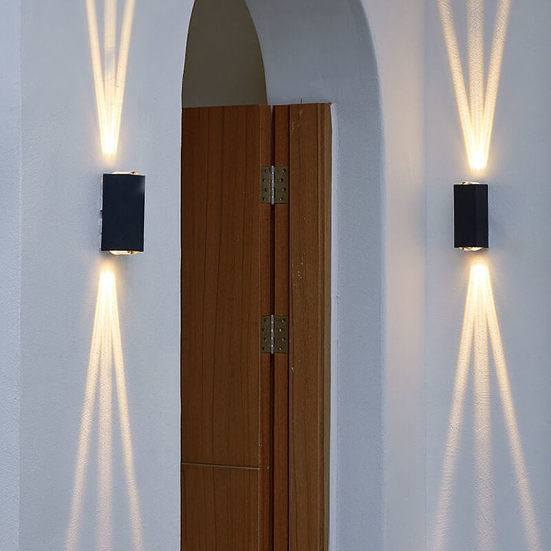 Modern Rectangular LED Outdoor Wall Sconce Lamp