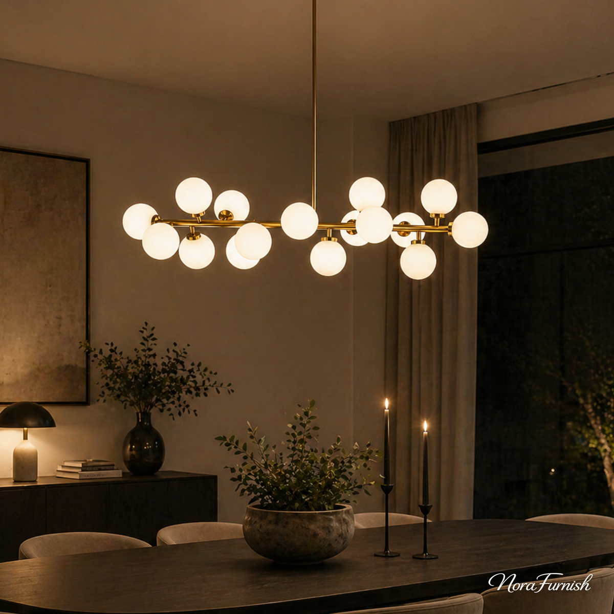 Bolla Kitchen Set – Effervesce Globe Chandelier