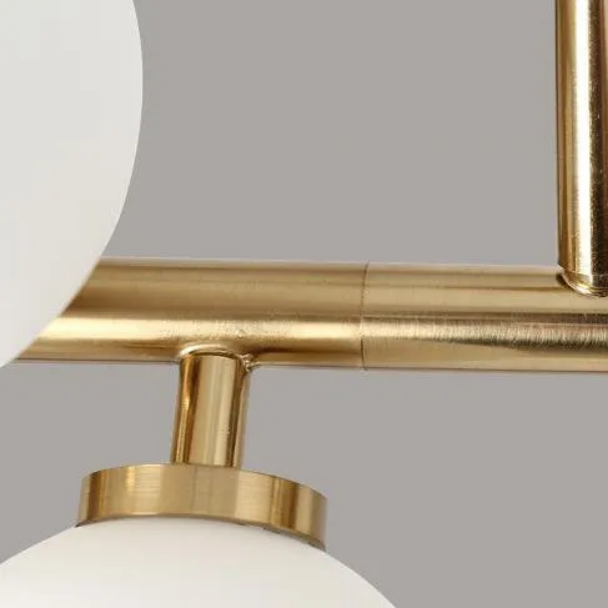 Glass Globe Bubble Linear Chandelier, 16 Light Black or Gold