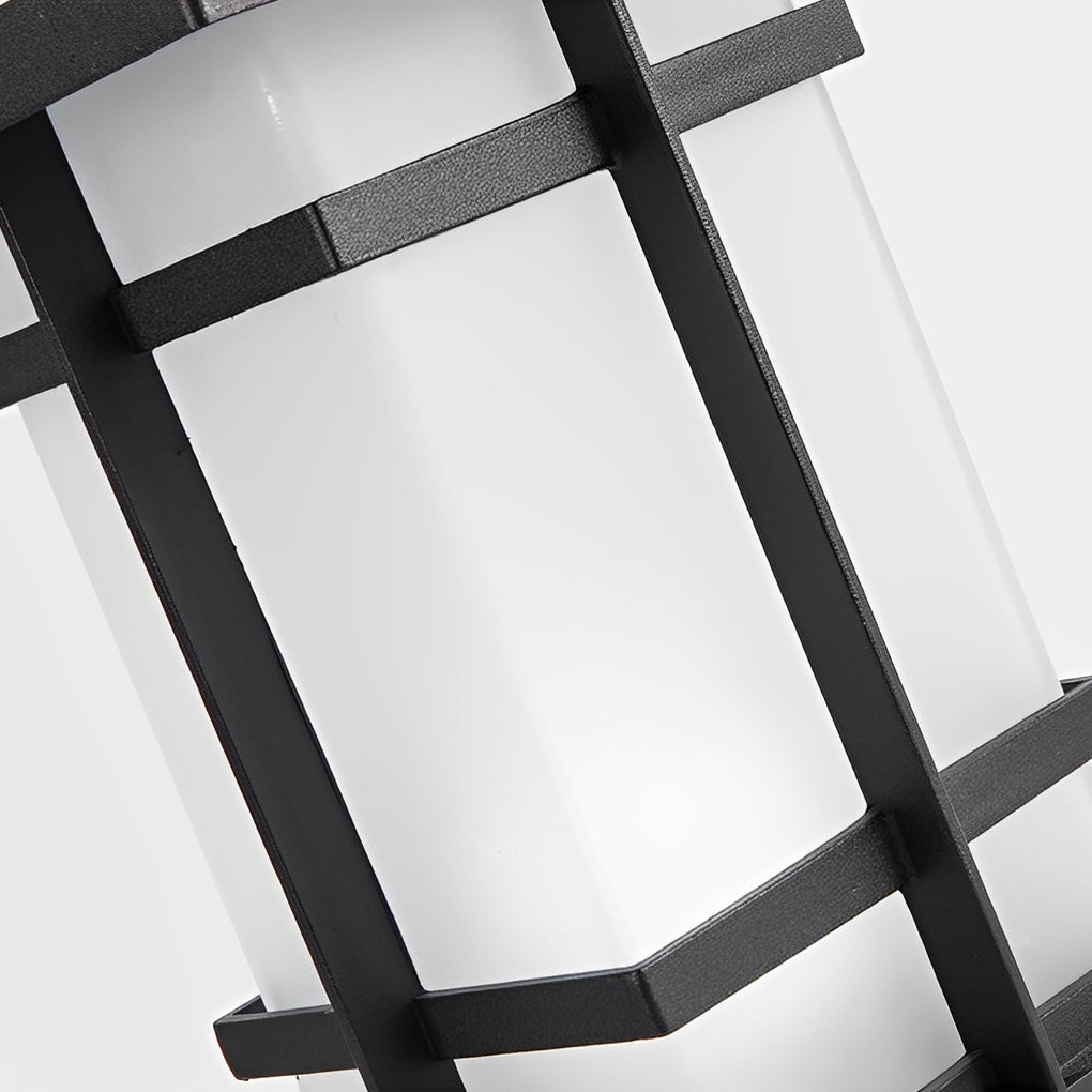Pagoda Top Solar Bollard Light, Tiered Aluminum Garden Light, view 13