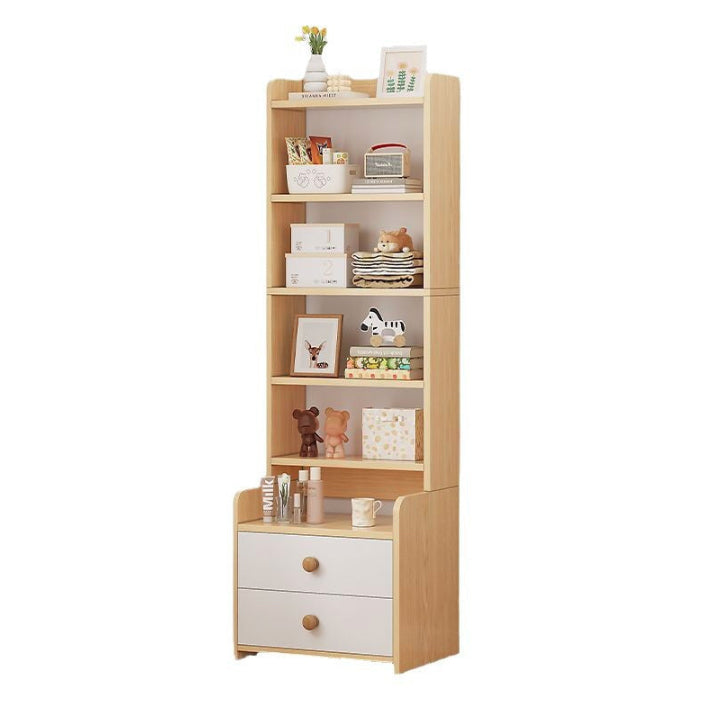 Contemporary Nordic Square Rectangular Density Board Nightstand 4/6-Tier For Bedroom