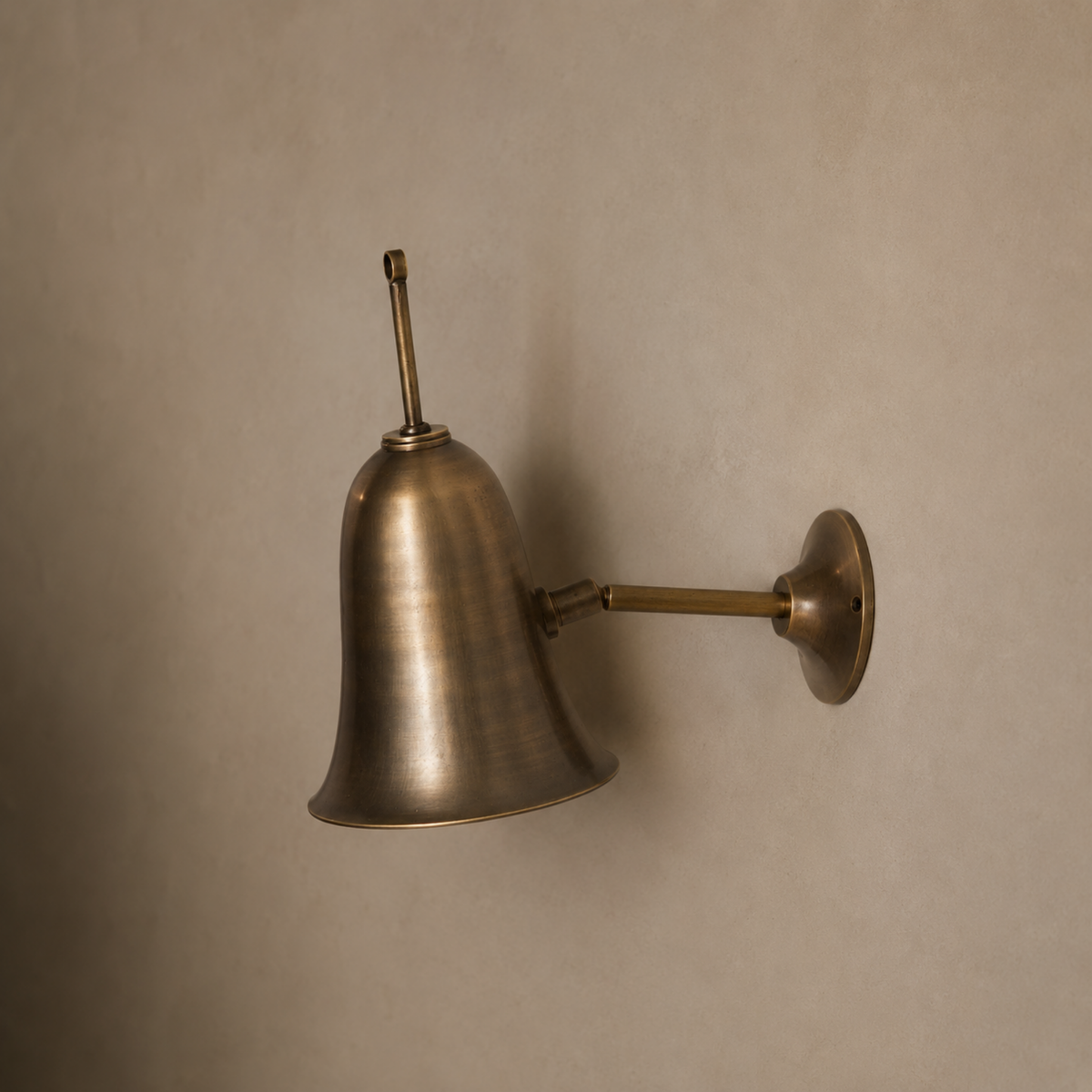Adjustable Bell Shade Wall Lamp, Solid Copper Reading