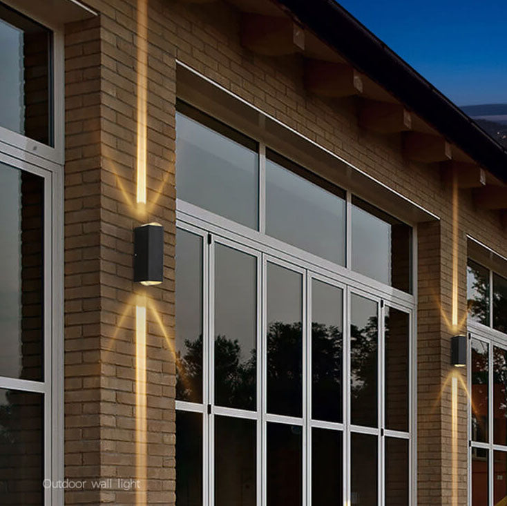 Modern Rectangular LED Outdoor Wall Sconce Lamp