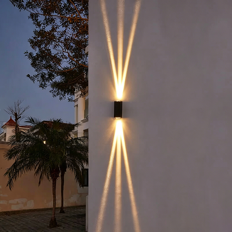 Modern Rectangular LED Outdoor Wall Sconce Lamp