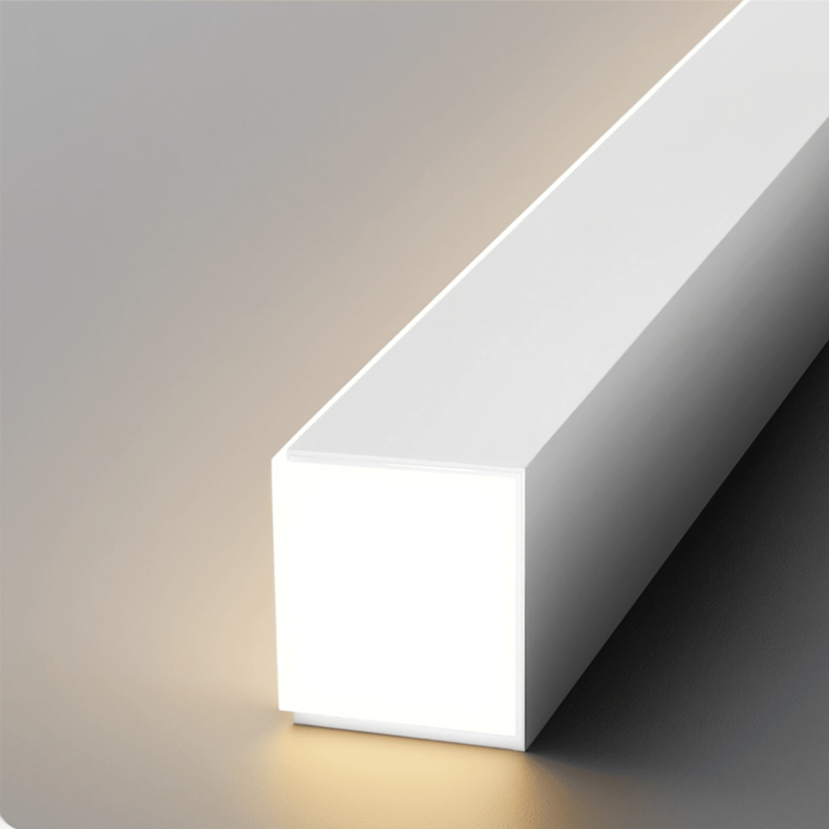 White Wave Linear LED Pendant Light, Minimalist Curve