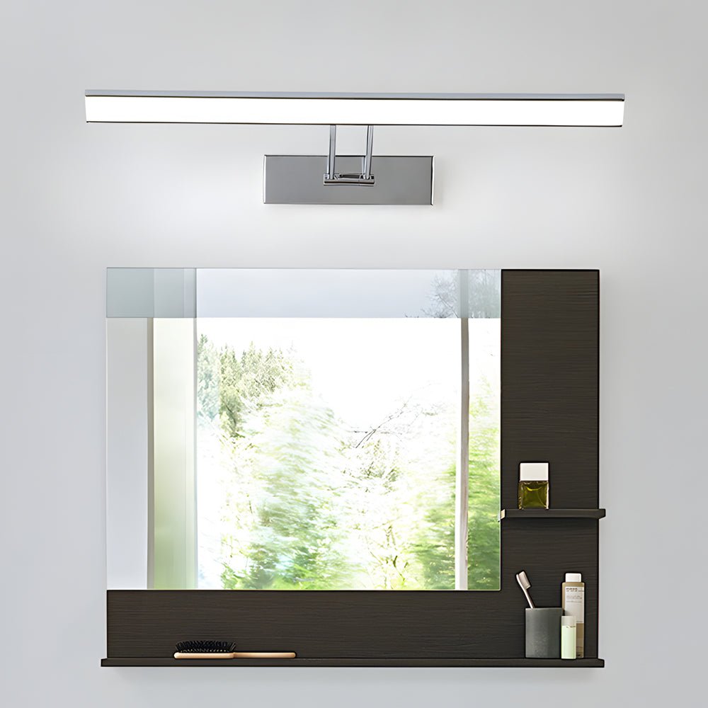 Swivel Head Vanity Light, White Black or Chrome Bath Bar