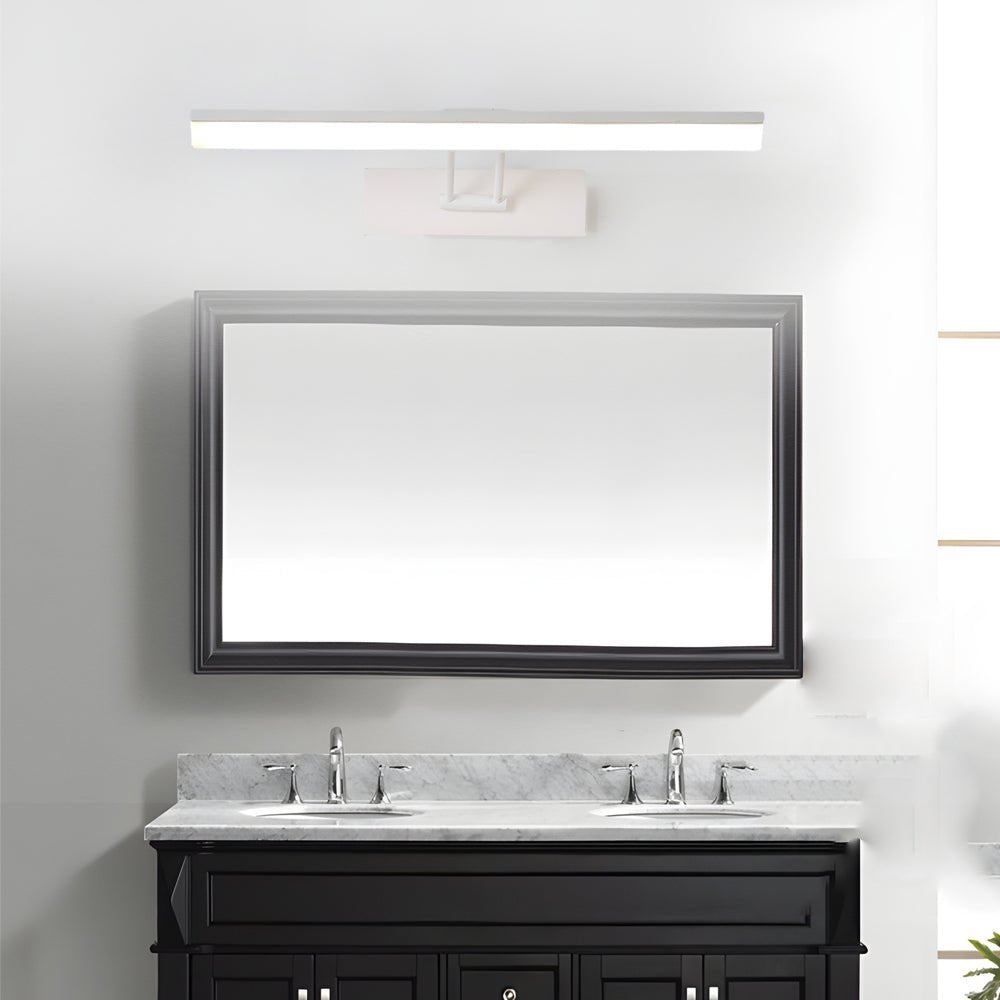 Swivel Head Vanity Light, White Black or Chrome Bath Bar