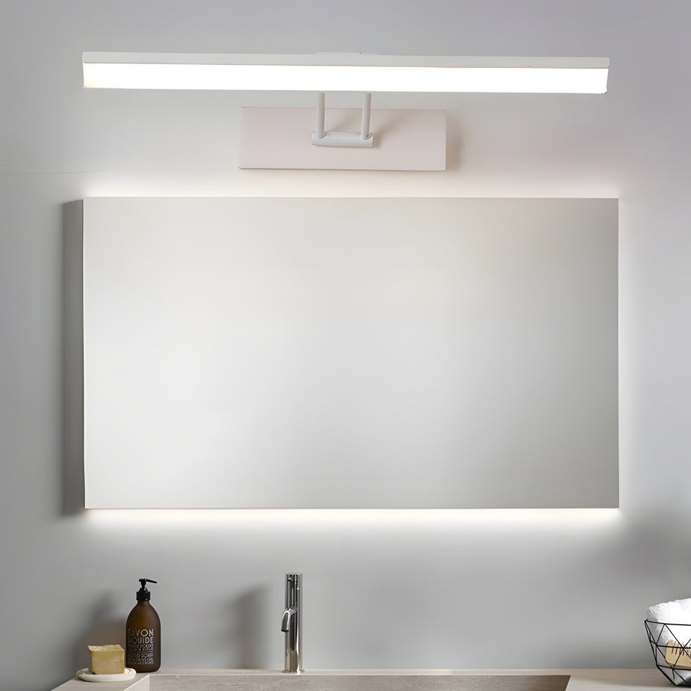 Swivel Head Vanity Light, White Black or Chrome Bath Bar