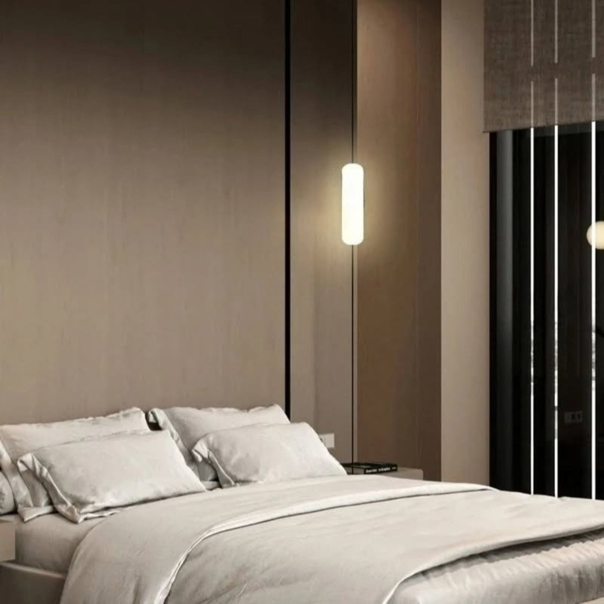 Floor to Ceiling Linear LED Tube Lamp, Minimal Pole Light