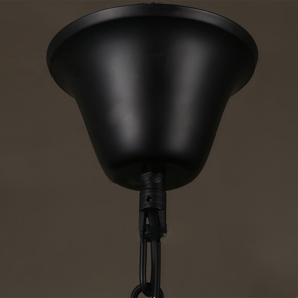 Clear Glass Pendant Light, Retro Industrial Island Fixture, view 8