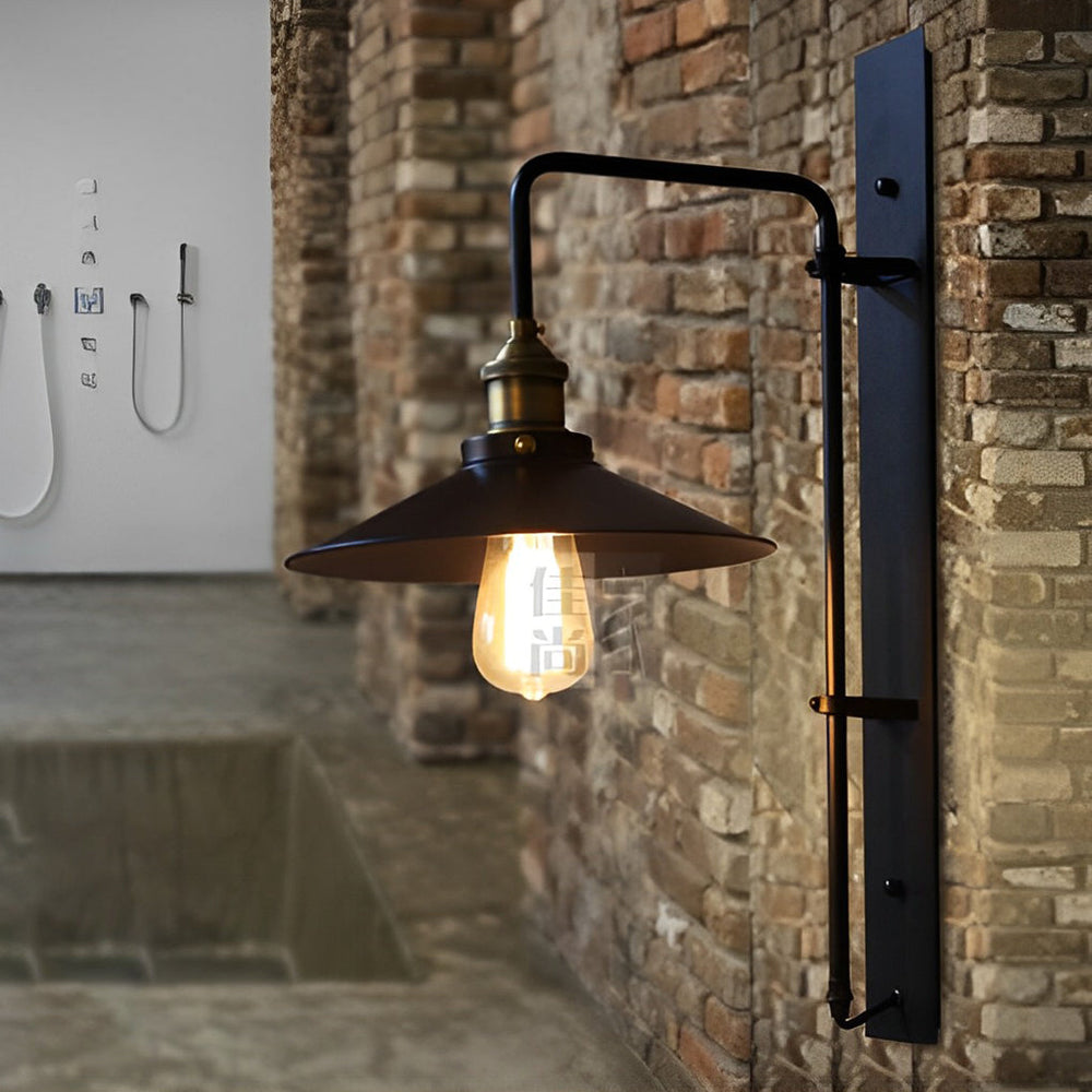 Retro Industrial Swing Arm Wall Sconce